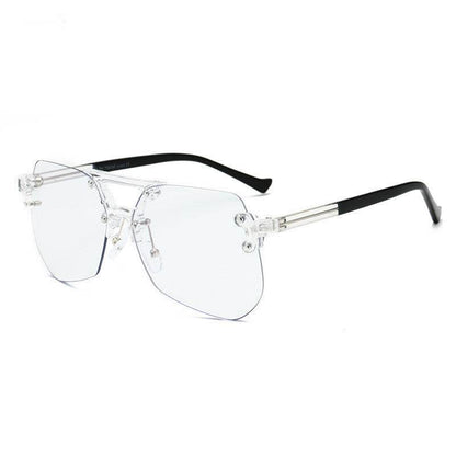 Anti-blue Glasses Rimless Flat Glasses Men - Tredona LLC