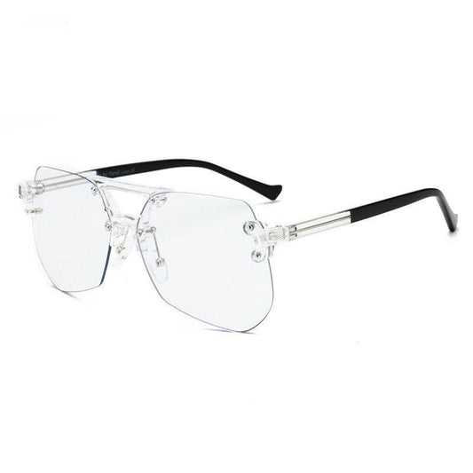 Anti-blue Glasses Rimless Flat Glasses Men - Tredona LLC