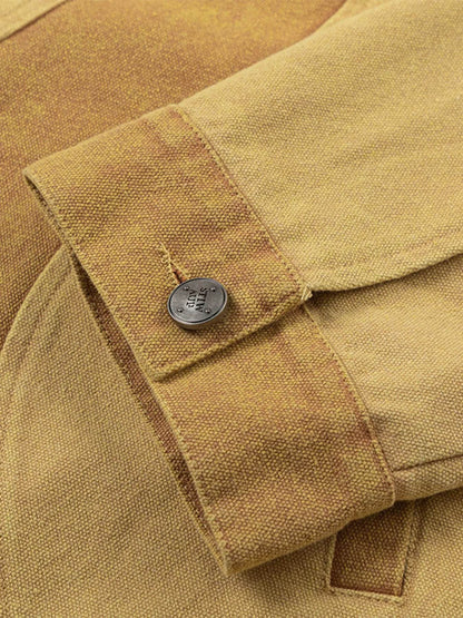 Men's Button Up Long Sleeve Jacket - Tredona LLC