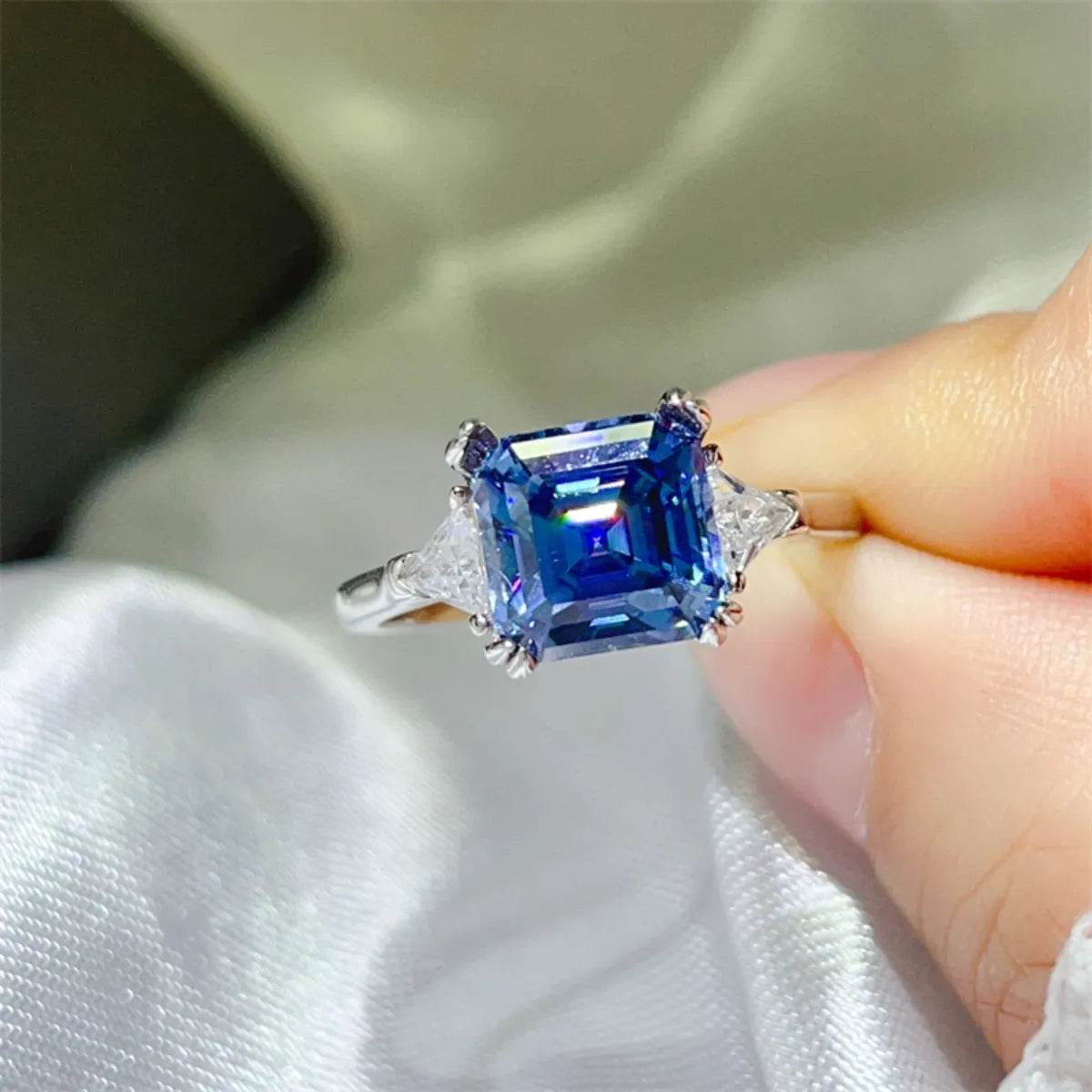 3 Carat Moissanite 925 Sterling Silver Ring - Tredona LLC