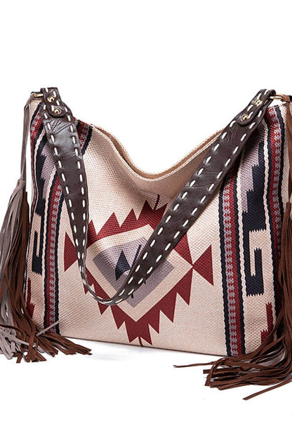 Geometric Canvas Tote Bag - Tredona LLC