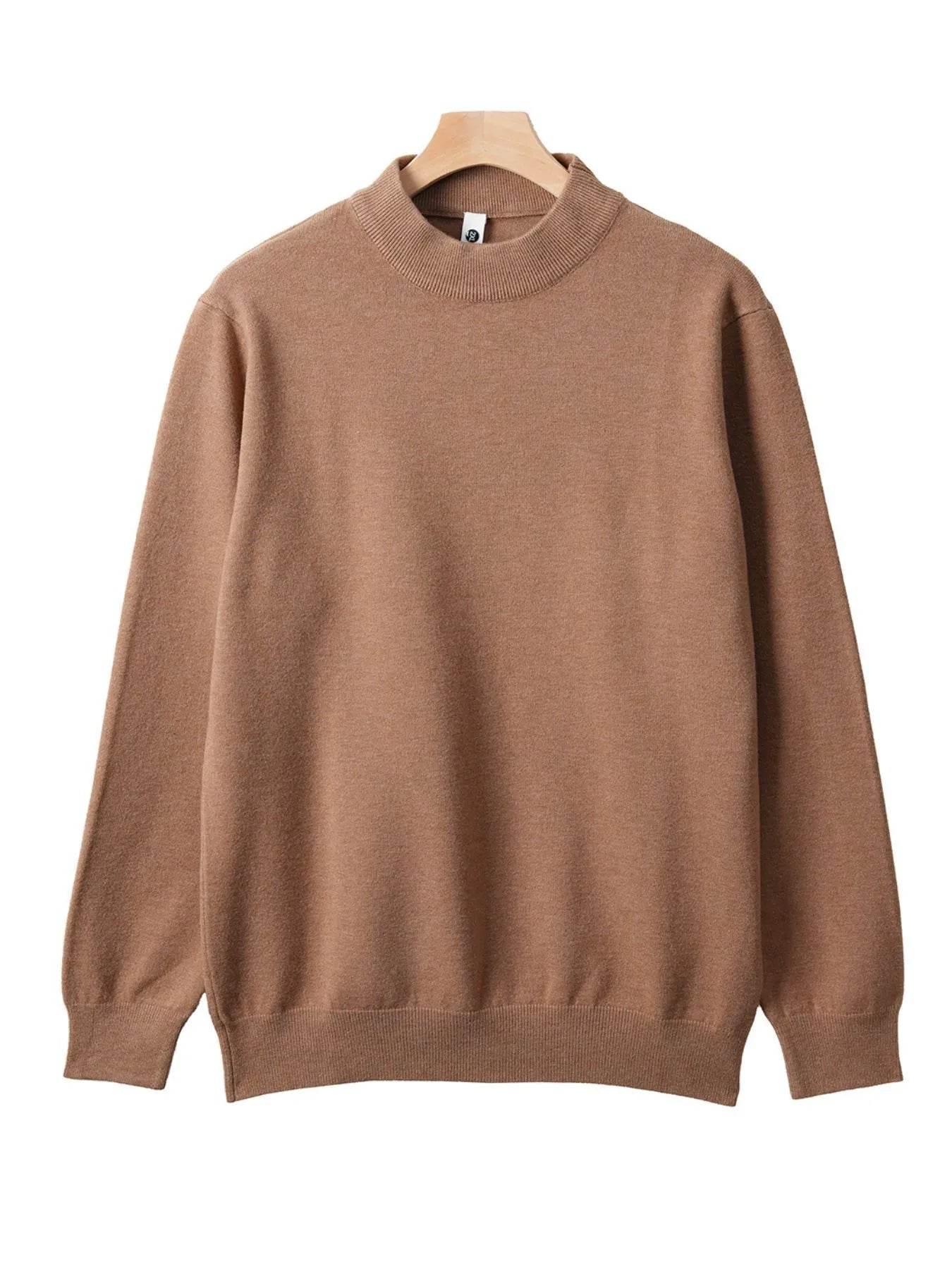 Men's Plus Size Round Neck Long Sleeve Sweater - Tredona LLC