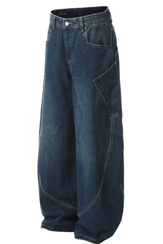 Men's Wide Leg Jeans - Tredona LLC