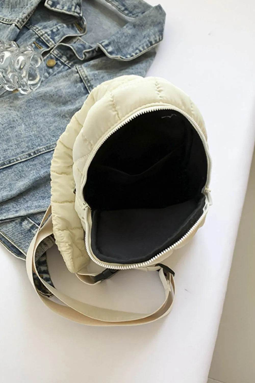 Quilted Nylon Crossbody Bag - Tredona LLC