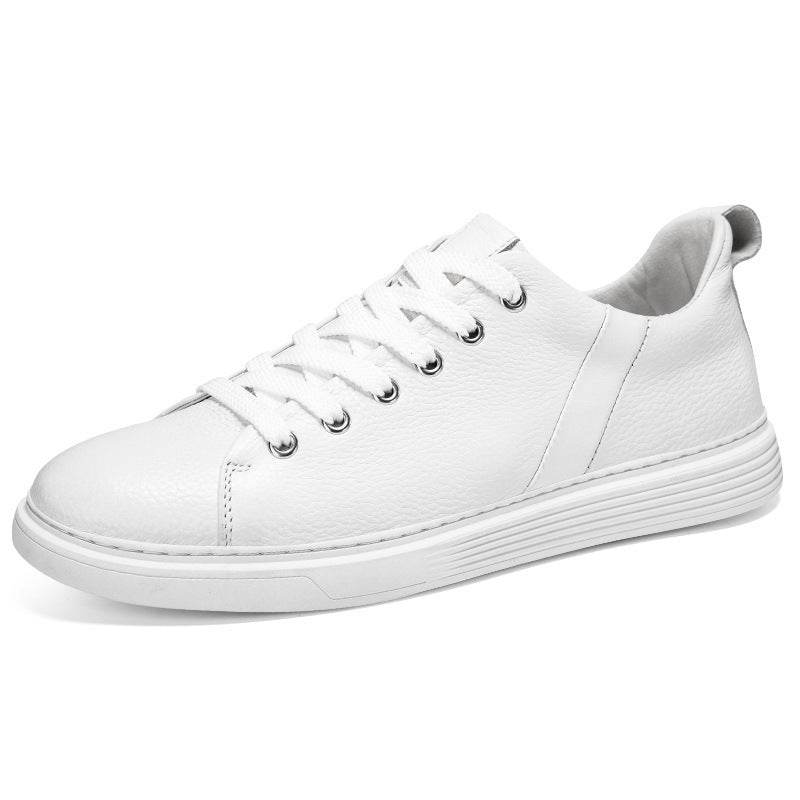 Spring Low-cut Genuine Leather Top Layer Cowhide Flat Retro Sneaker - Tredona LLC