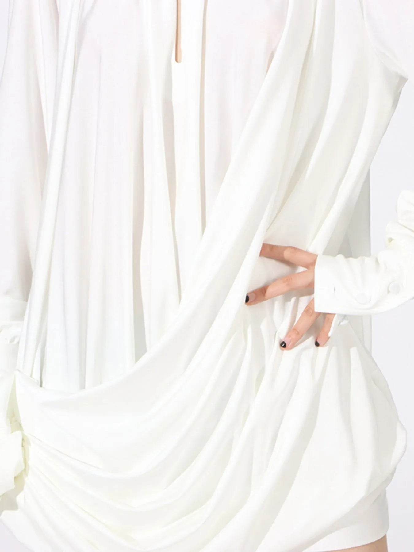 Ruched Long Sleeve Mini Dress - Tredona LLC