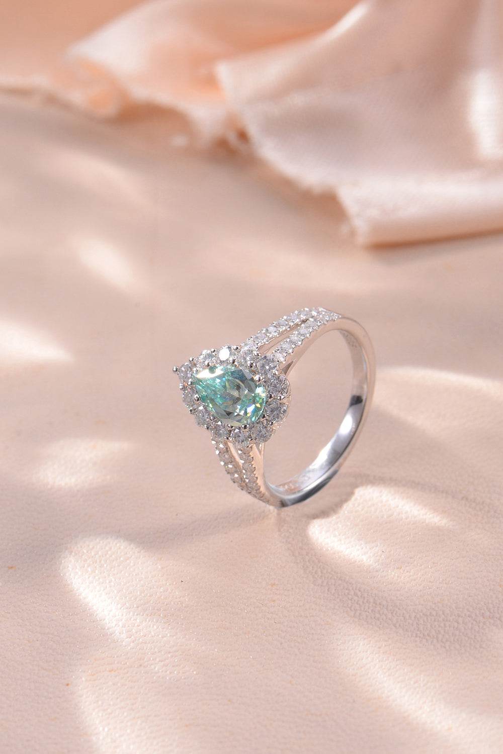1 Carat Moissanite 925 Sterling Silver Ring - Tredona LLC