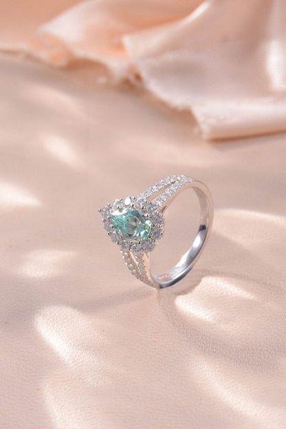 1 Carat Moissanite 925 Sterling Silver Ring - Tredona LLC