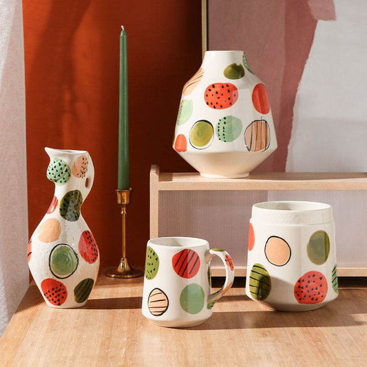 Creative Hand-painted Ceramic Vase Living Room Decoration Home Decoration - Tredona LLC
