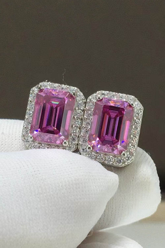 Shiny and Elegant 2 Carat Moissanite Stud Earrings - Tredona LLC
