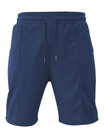 Men's Plus Size Quarter Zip Short Sleeve Top and Shorts Set - Tredona LLC