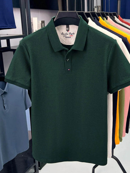 Men's Plus Size Collared Neck Short Sleeve Polo - Tredona LLC