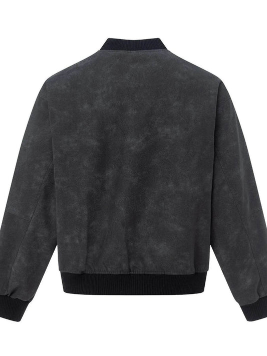 Men's Zip Up Letter Graphic Bomber Jacket - Tredona LLC