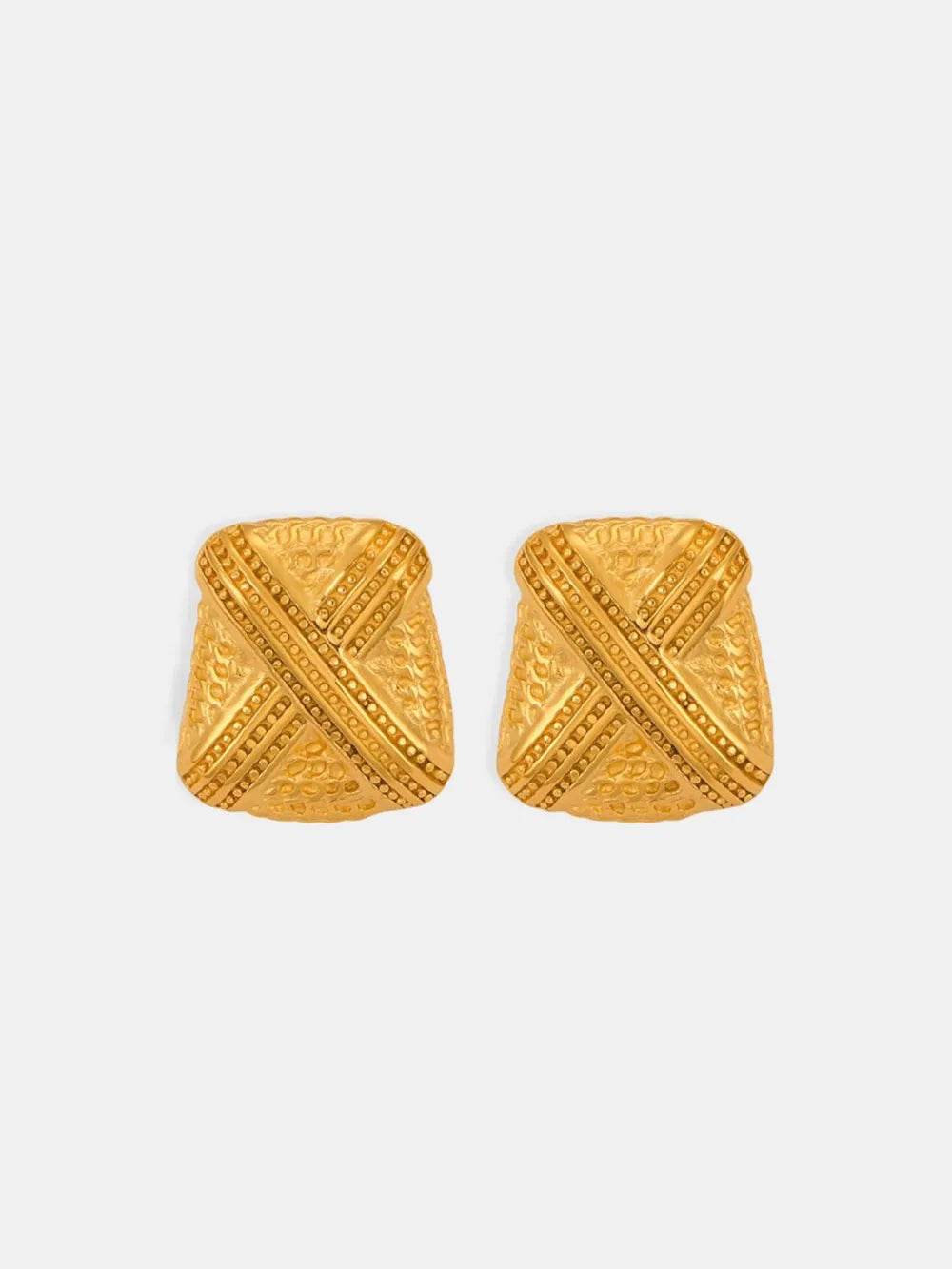 Titanium Steel Geometric Shape Earrings - Tredona LLC