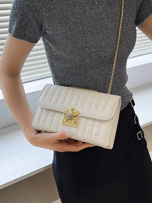 Quilted Chain Shoulder Bag - Tredona LLC