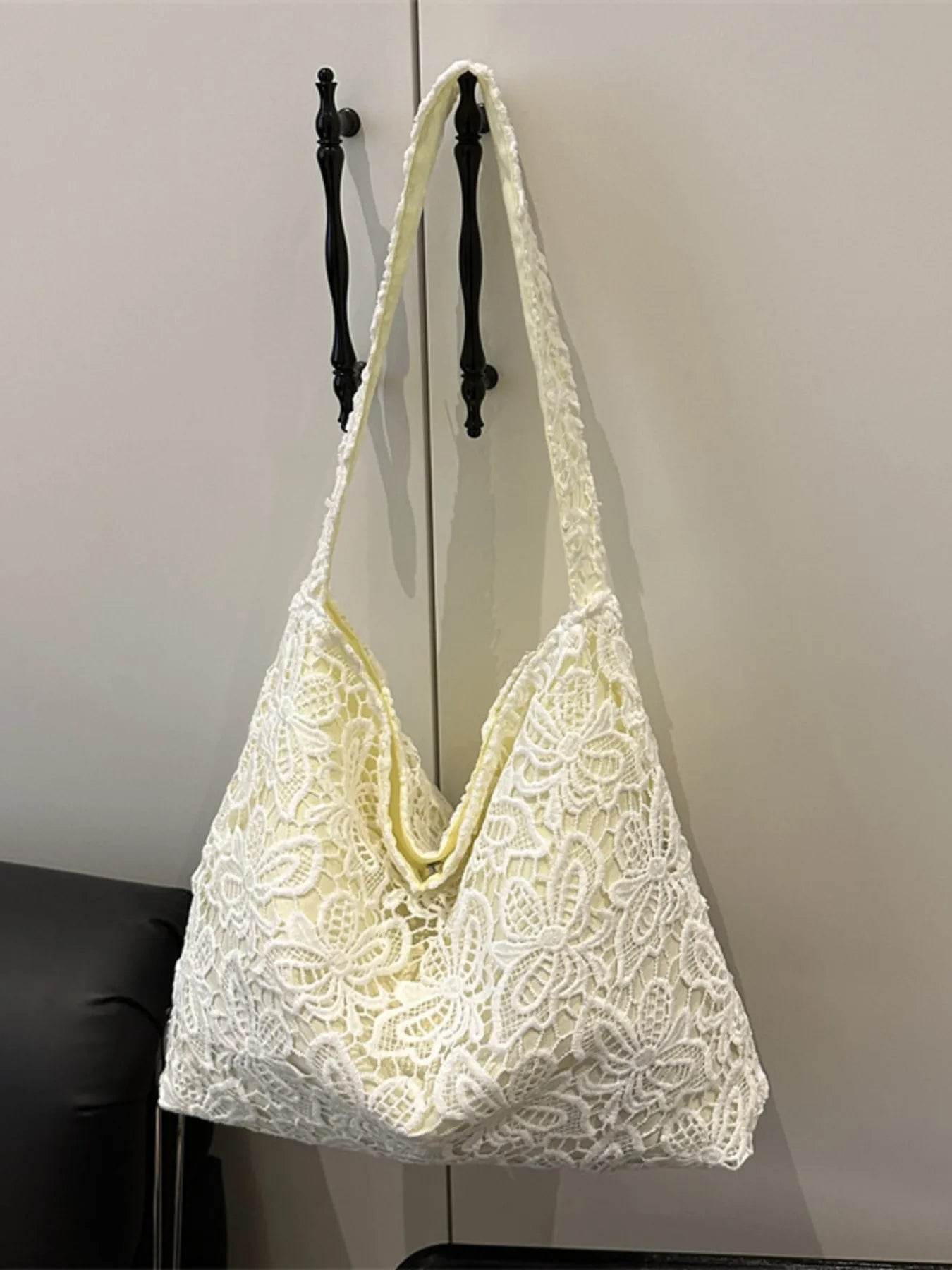 Lace Pattern Shoulder Bag - Tredona LLC