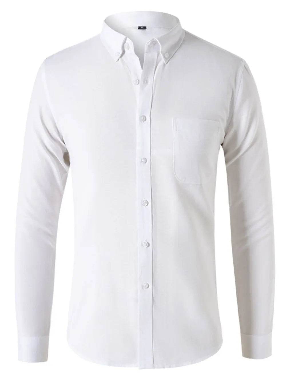 Men's Plus Size Button Down Collared Neck Shirt - Tredona LLC