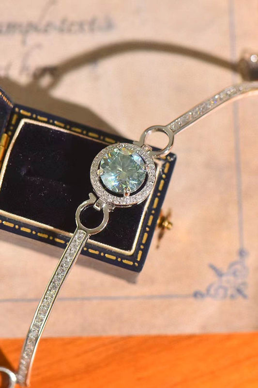 2 Carat Moissanite Platinum-Plated Bracelet - Tredona LLC