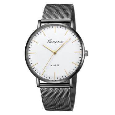 Fashion Casual Watches Womens Men GENEVA Womens Classic Quartz Stainless Steel Wrist Watch Bracelet Watches - Tredona LLC
