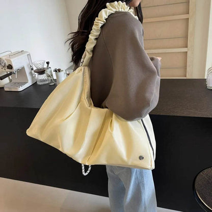 Ruched Large Tote Bag - Tredona LLC