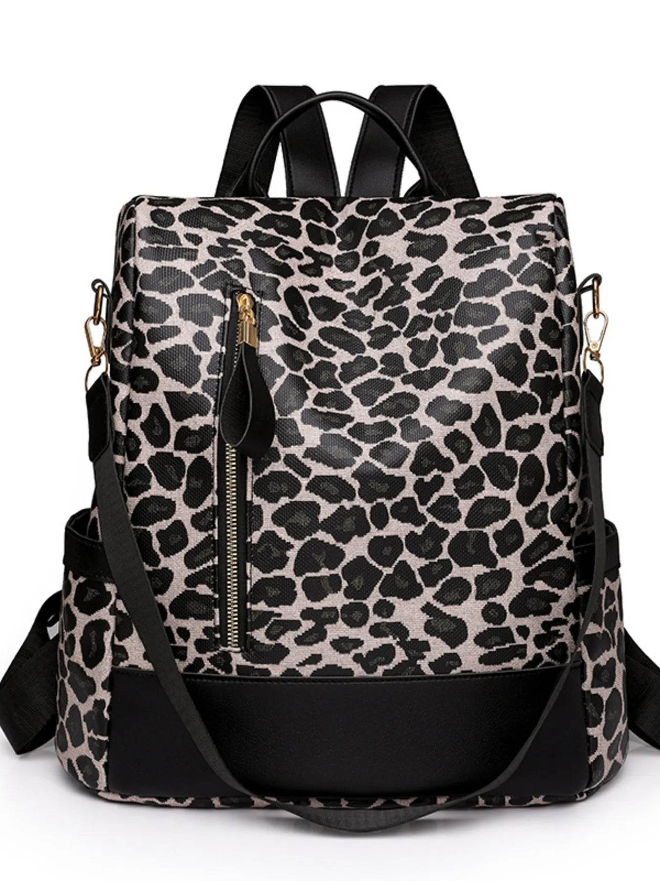Leopard Print Backpack Bag - Tredona LLC