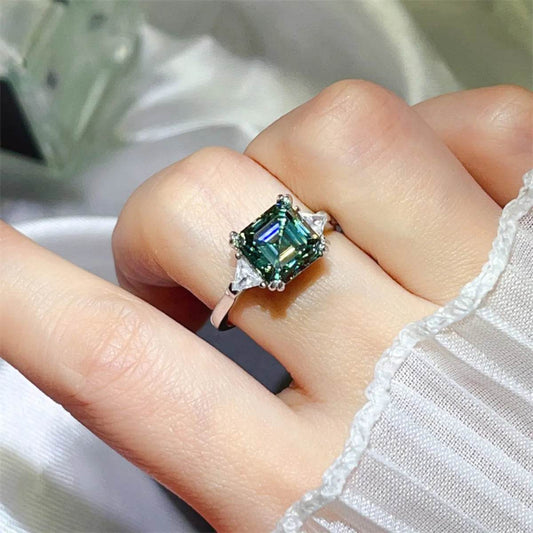 3 Carat Moissanite 925 Sterling Silver Ring - Tredona LLC