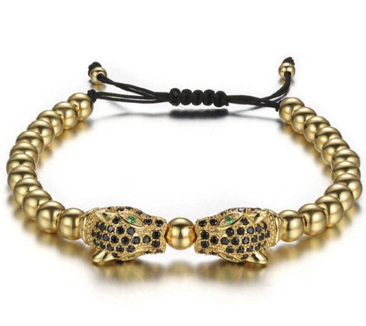 Men Bracelet Gold Beads - Tredona LLC