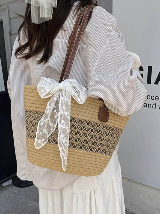 Woven Straw Shoulder Bag - Tredona LLC