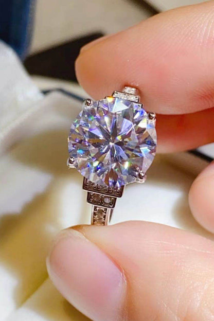 5 Carat Moissanite 925 Sterling Silver Ring - Tredona LLC