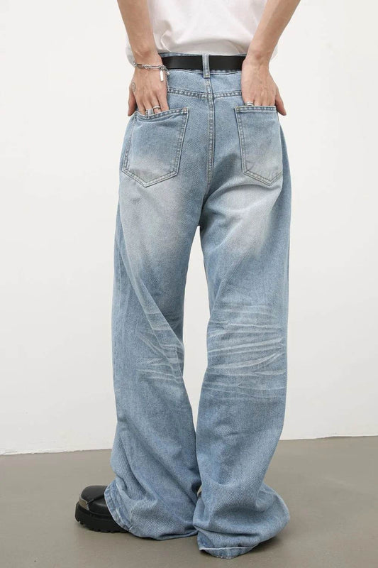 Men's Wide Leg Jeans - Tredona LLC