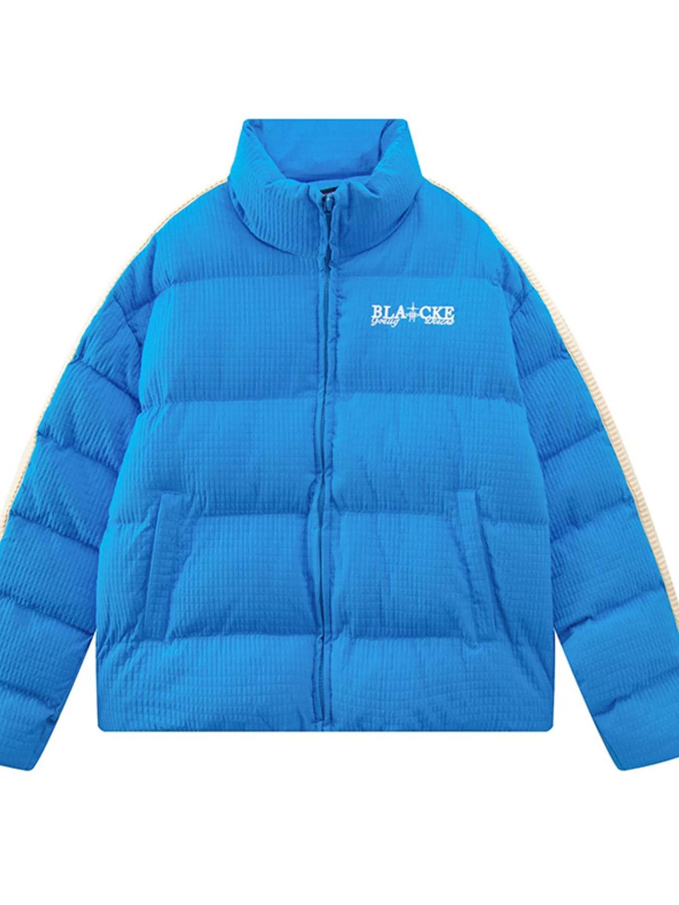 Men's Quilted Zip Up Puffer Jacket - Tredona LLC