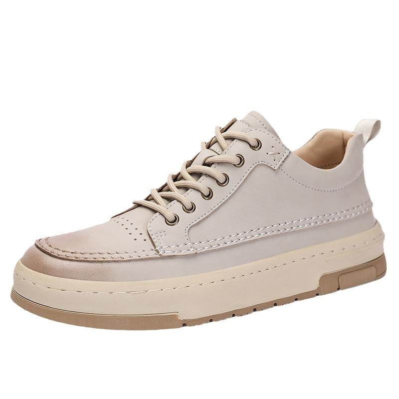 First Layer Cowhide Comfortable Fashion Men's Casual Shoes Sneaker - Tredona LLC