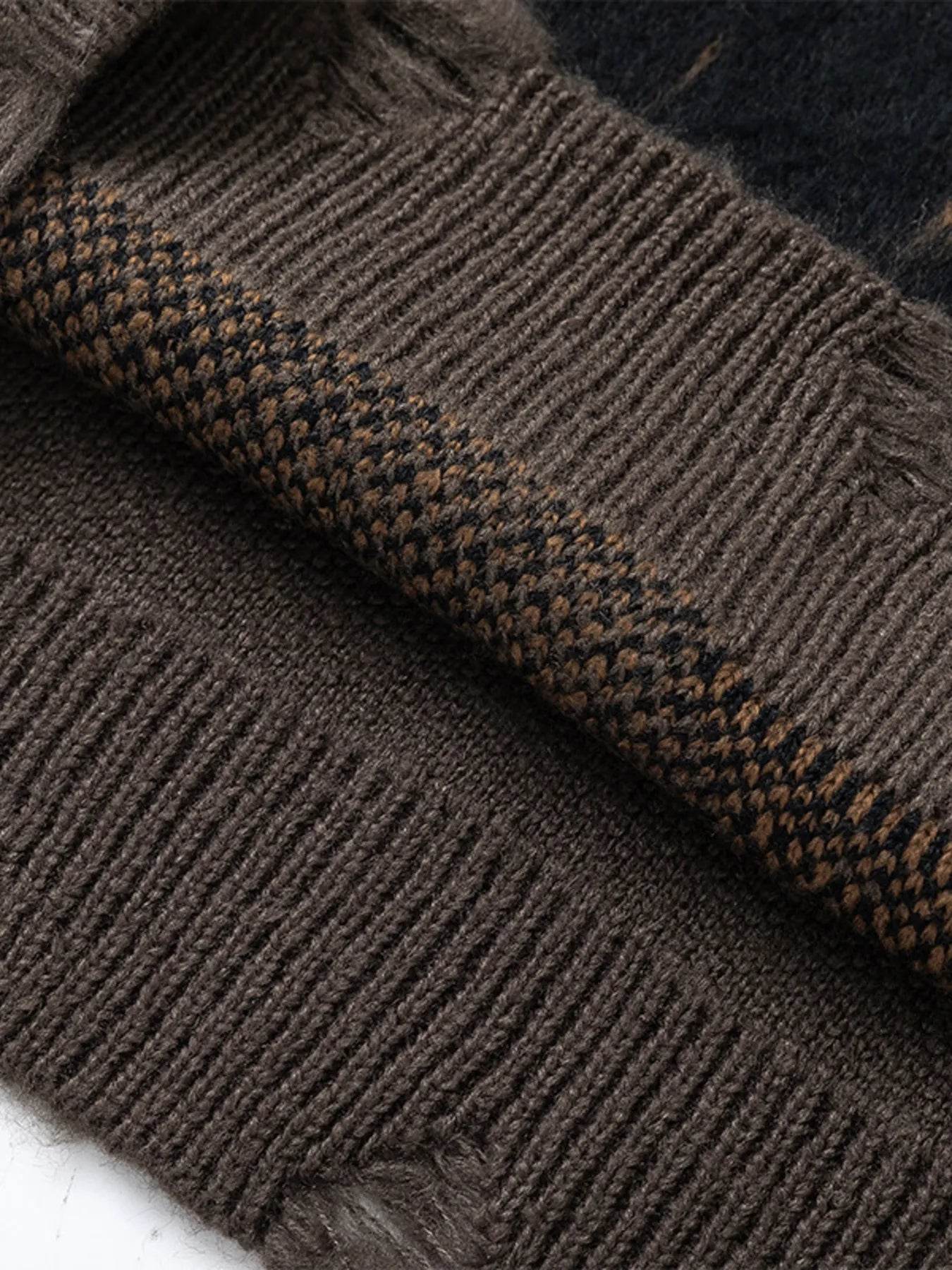 Men's Relaxed Fit Ribbed Hem Sweater - Tredona LLC
