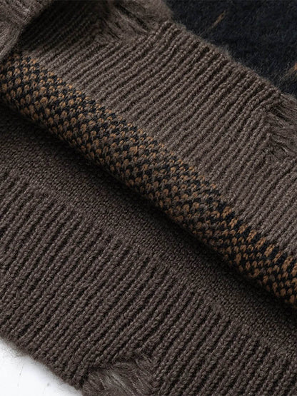 Men's Relaxed Fit Ribbed Hem Sweater - Tredona LLC