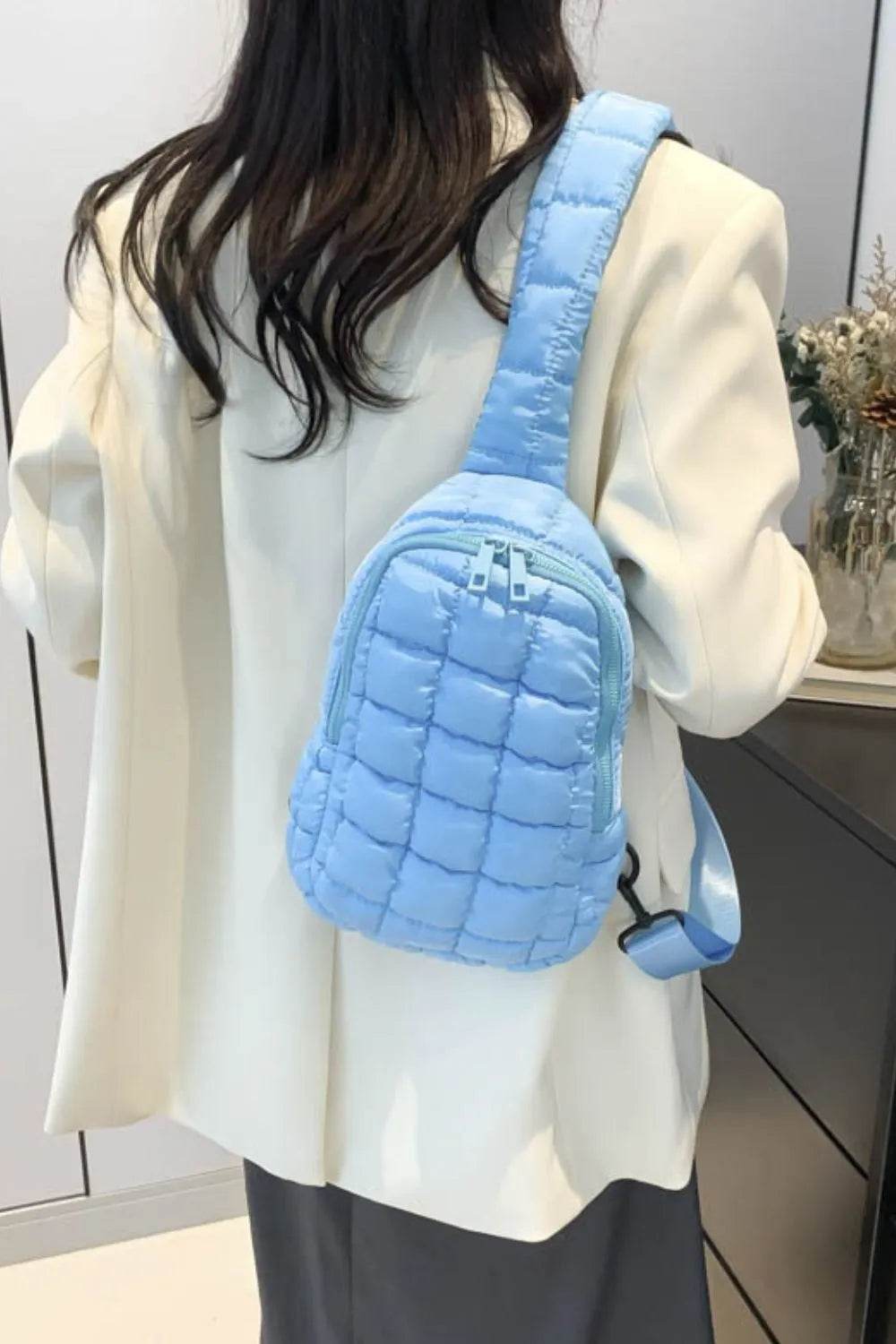 Quilted Nylon Crossbody Bag - Tredona LLC