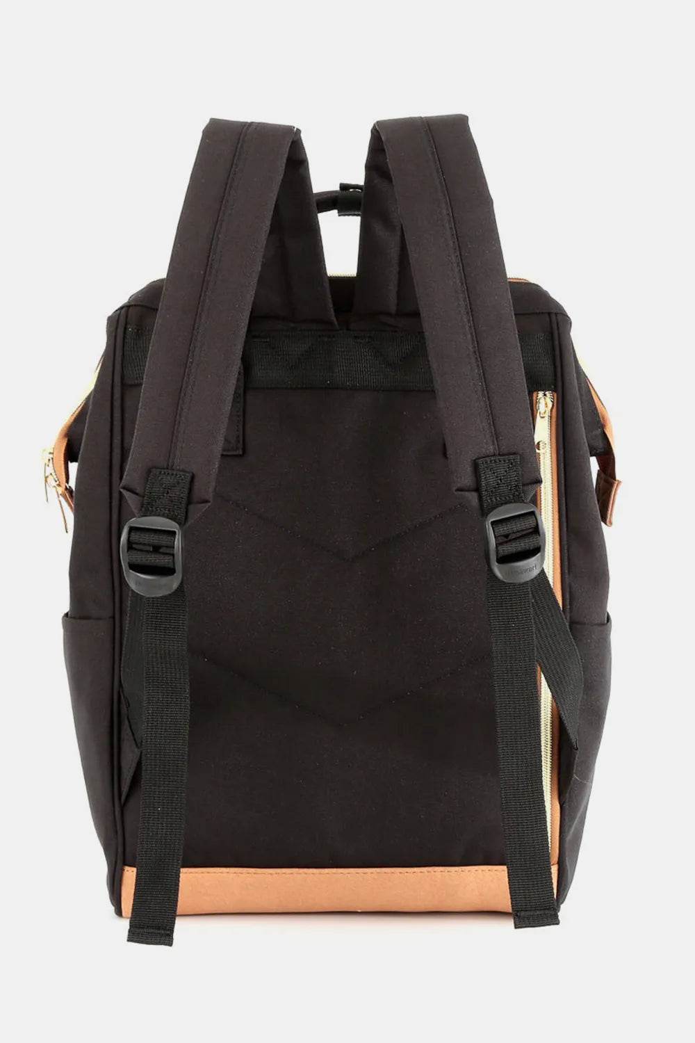 Himawari Contrast Waterproof Canvas Backpack Bag with Side Pockets - Tredona LLC