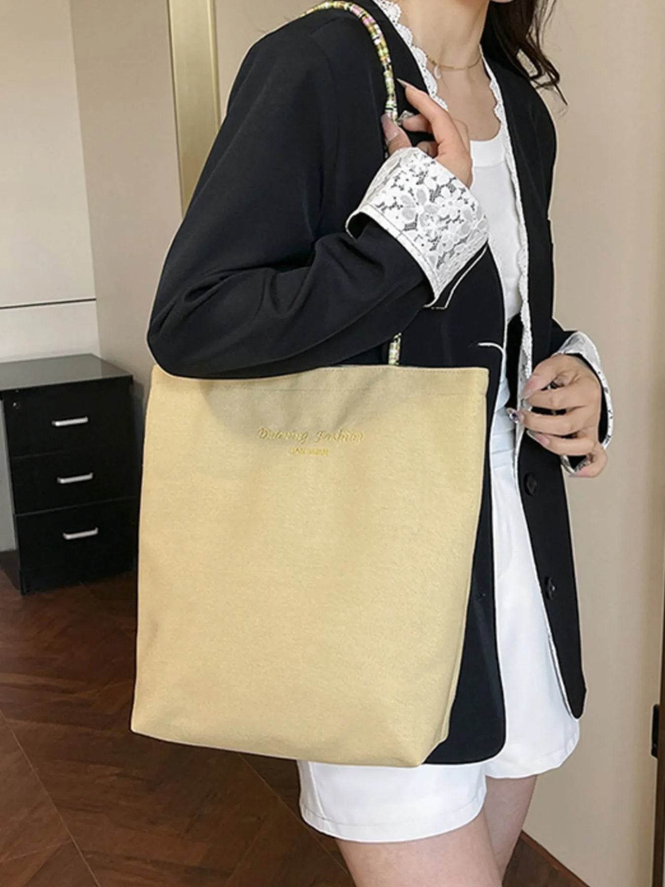 Gingham Pattern Tote Bag - Tredona LLC