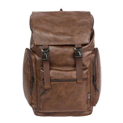 Retro Men's Leather Cowhide Women's Computer Backpack Frosted - Tredona LLC