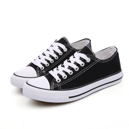 Lace Up Round Toe Sneakers - Tredona LLC