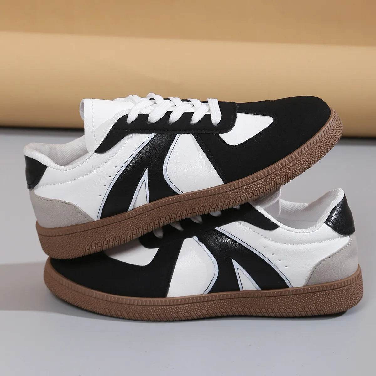 Lace Up Round Toe Sneakers - Tredona LLC