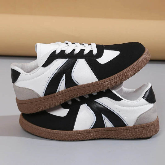 Lace Up Round Toe Sneakers - Tredona LLC