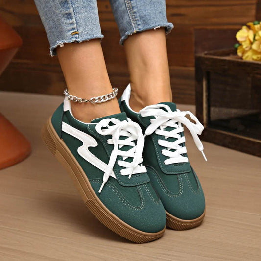 Lace Up Platform Sneakers - Tredona LLC