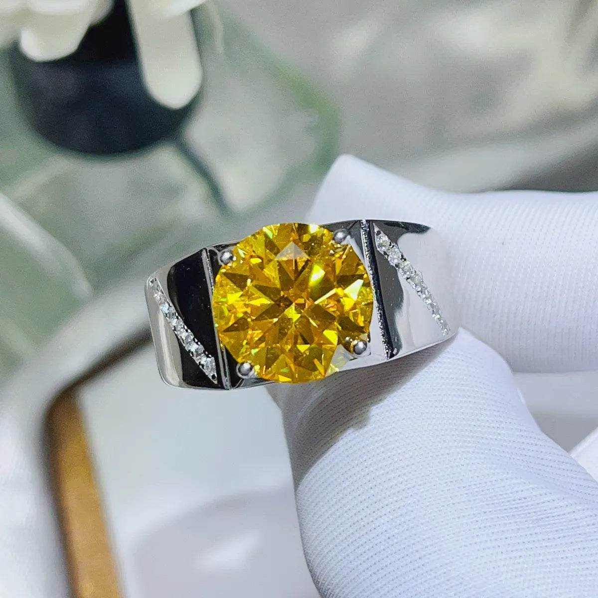 5 Carat Moissanite 925 Sterling Silver Ring - Tredona LLC