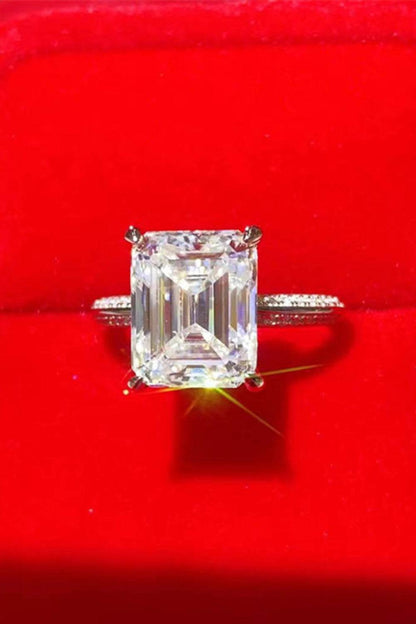 5 Carat Moissanite Platinum-Plated Ring - Tredona LLC