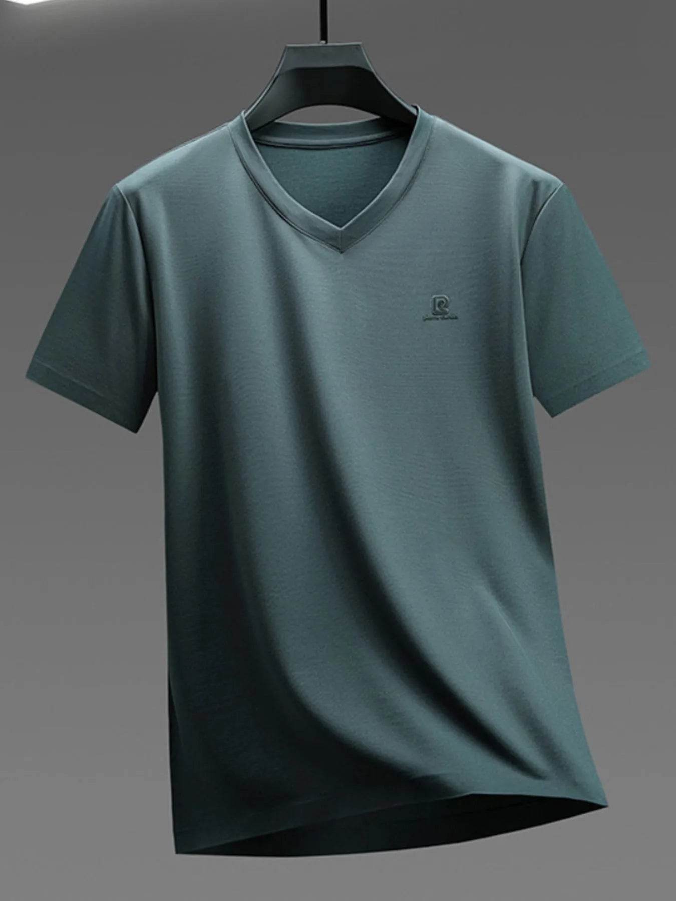 Men's Plus Size V-Neck Short Sleeve T-Shirt - Tredona LLC