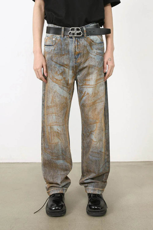 Men's Baggy Jeans with Pockets - Tredona LLC