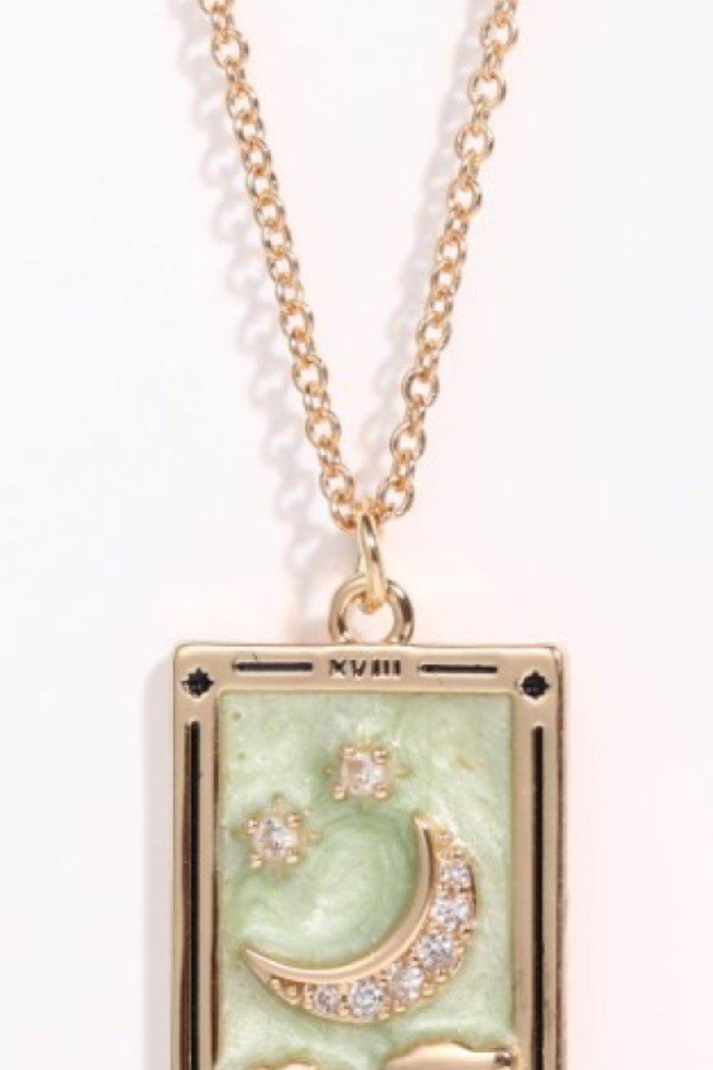 Tarot Card Pendant Stainless Steel Necklace - Tredona LLC
