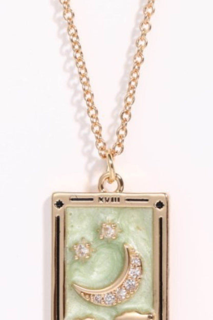 Tarot Card Pendant Stainless Steel Necklace - Tredona LLC