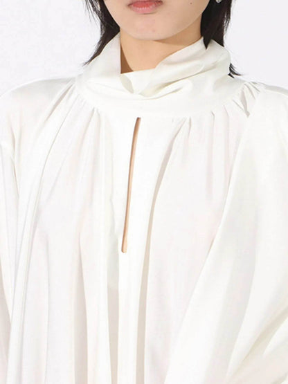 Ruched Long Sleeve Mini Dress - Tredona LLC