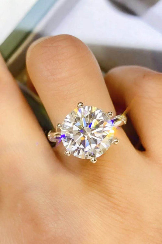 5 Carat Moissanite 6-Prong Ring - Tredona LLC